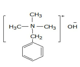 芐基三甲基氫氧化銨 ，40%（甲醇溶液）